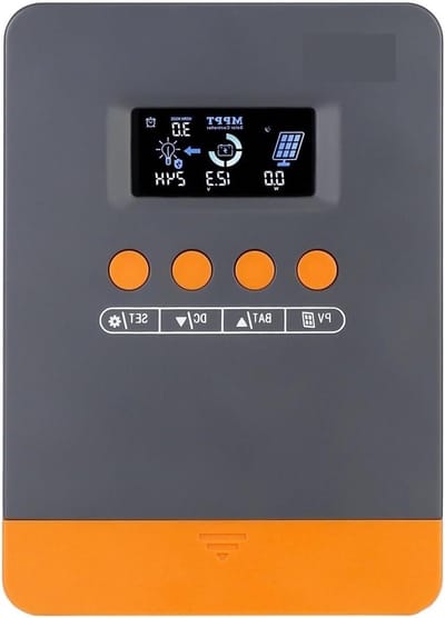 Zonne Laadregelaar - MPPT Regulator - Energie Opladen - Hoge Efficiëntie - 100VDC 25A - Zwart