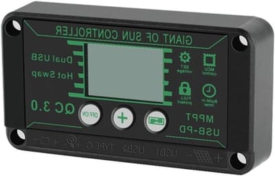 MPPT Solar Controller - Energie Monitor - Batterij Laden - Digitaal Display - 80A - Zwart