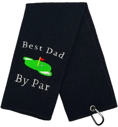 Nivard Golf Handdoek - Golfhanddoek - Golf Accessoires - Towel - Comfortabel - Zwart