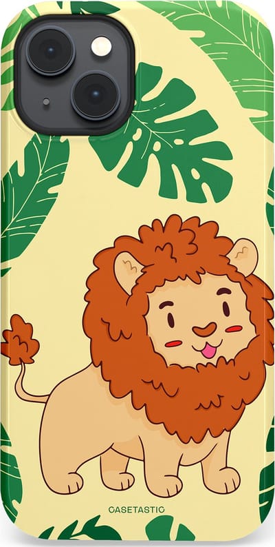 Casetastic Hoesje Geschikt voor Apple iPhone 14 Magsafe - Stijlvolle Beschermende Duo-layer Case - Jungle Leeuw Ontwerp