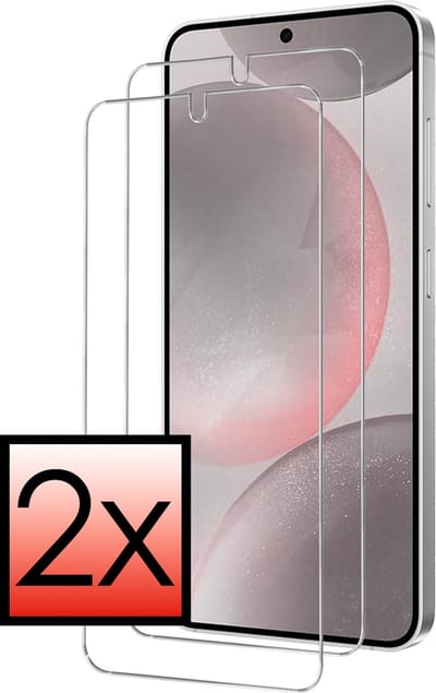 Screenprotector - 2 Stuks - Geschikt voor Samsung Galaxy S24 - Extra Sterk - Beschermglas - Gehard Glas - Tempered Glass - Screen Protector - Bescherm Cover
