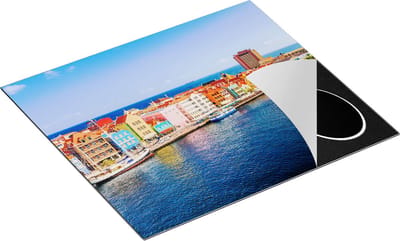 Chefcare Inductie Beschermer Willemstad Centrum in Curaçao - 60x50 cm - Afdekplaat Inductie - Kookplaat Beschermer - Inductie Mat