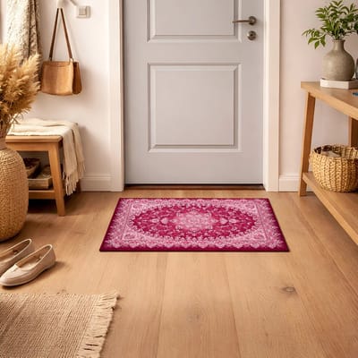 Lavandoux - Deurmat - Rabat - Bordeauxrood en Roze - 50 x 80 cm