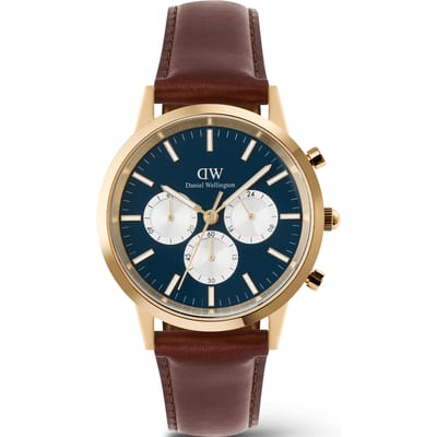 Daniel Wellington DW Watch Iconic Chronograph St Mawes Arctic Panda Gold 42mm