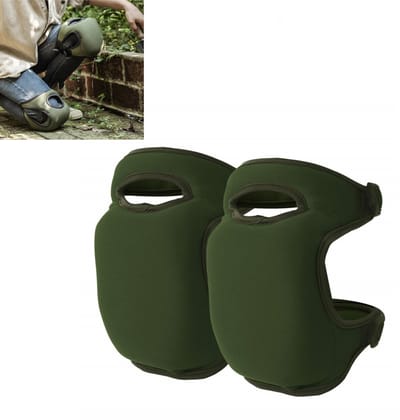 1 paar kniebeschermers voor tuinieren - ultradikke kniebeschermers - verstelbare kniebeschermers - zachte comfortabele traagschuim - antislip - voor buiten en tuin（groen）