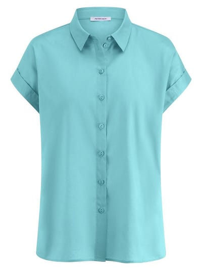 Blouse Van Peter Hahn turquoise