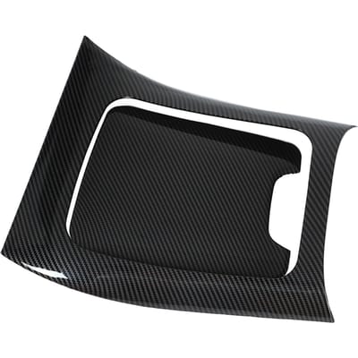 2 stuks Carbon Fiber Stijl Centrale Bediening Versnellingspookpaneel Bekleding LHD Vervanging voor Mercedes-Benz C-Klasse W206 S206 black
