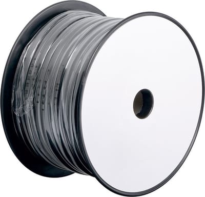 Telefoonkabel 6-aderig op rol - CCA (AWG28) / zwart - 100 meter
