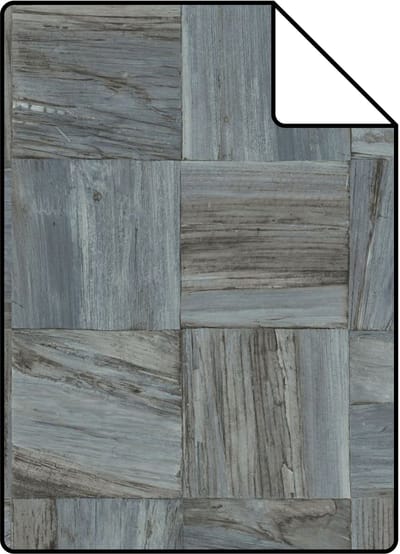 Proefstaal Origin Wallcoverings behang sloophout motief kiezelgrijs - 26,5 x 21 cm - 347514-S