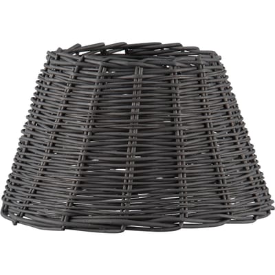 Home Sweet Home - Rotan - Vintag Lampenkap - Conisch - Dark Brown - Scandinavian stijl - 30 x 20 x 17 cm - E27 fitting - voor Tafellamp - voor