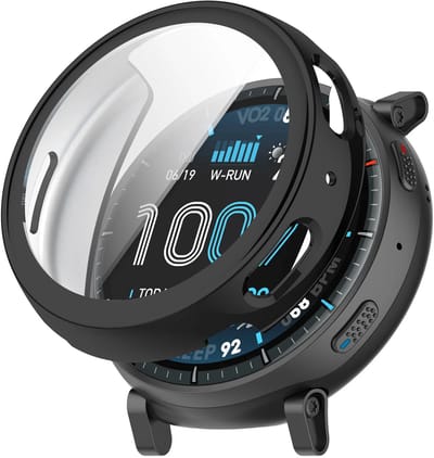 Strap-it TPU Case geschikt voor Amazfit Active Max - Beschermhoesje - Beschermingen tegen krassen & stoten (Zwart)