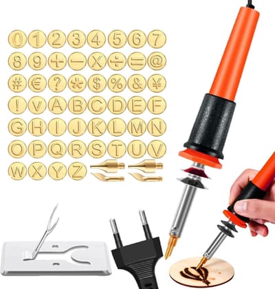 Houtbrandgereedschap Set - Carving Tools - Gedetailleerd Artwork - 65 Delige Set - 30W Vermogen - Universeel