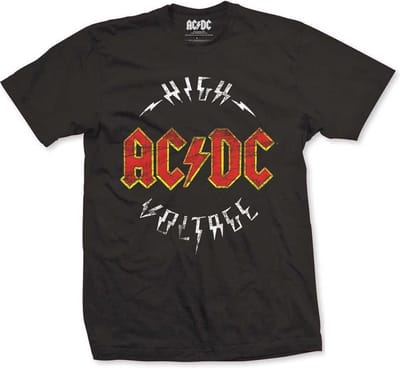 AC/DC - High Voltage Heren T-shirt - S - Zwart