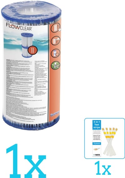 Bestway - Flowclear - Filtercartridge Type II - Volumebundel - Filter - 1-delig