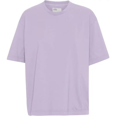 Dames-T-shirt Colorful Standard Organic oversized soft lavender