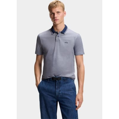 BOSS Orange Polo heren Blauw PeoxfordNew 10256894 01 50507814/464