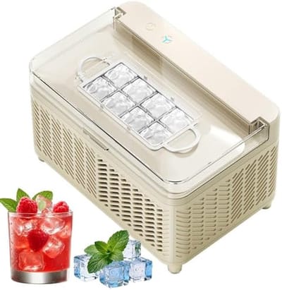 Compacte Ijsmachine - Mini Kubusmachine - Verfrissende Dranken - Maakt 8 Blokjes Snel - 175 x 120 x 107 mm