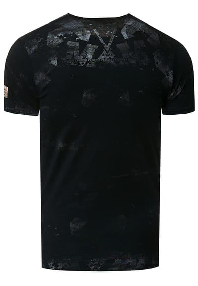 V-hals T-shirt met logo-print aan de zijkant
