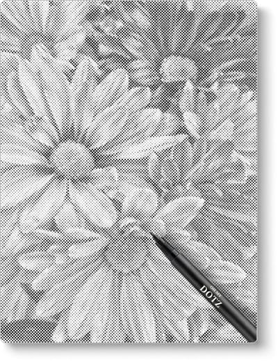 Bloemen | Dot painting | 50x60cm  Meest gekozen | Dot painting | Oh My Dotz | Dots stippen | Diamond painting & Schilderen op nummer alternatief | Happy hobby