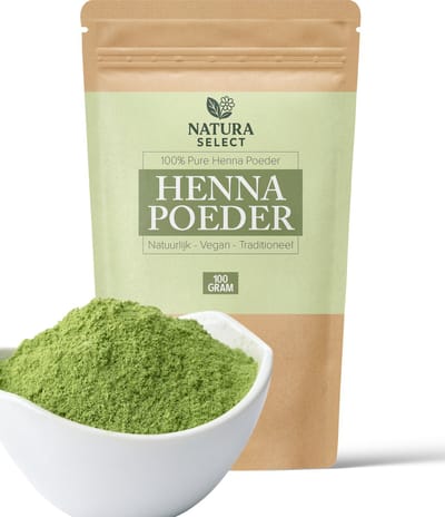 100% Natuurlijke Henna Poeder – 100g | Haarmasker & Kleur – Kraftzak incl. doseerlepel