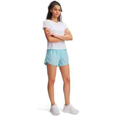 Under Armour, UA Fly By 3'' Shorts 1382438-494, 1382438-494, Female, Blue Under Armour dames sportkleding blauw maat L