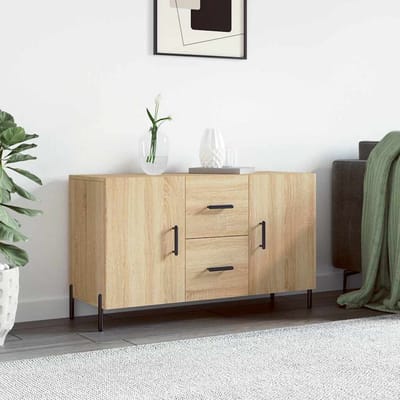 vidaXL - Dressoir - 100x36x60 - cm - bewerkt - hout - sonoma - eikenkleurig