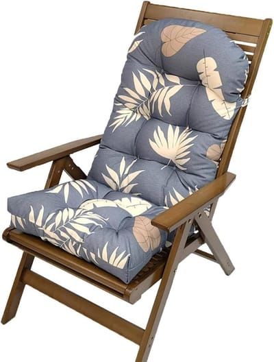 Tuinstoelkussens - Buiten Zitkussen - Comfortabel Zitten - Waterafstotend Materiaal - 110x50 cm - Grijs