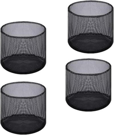 Vijverplantenpotten - Waterplant zakken - Planten Kweken - Ademend Mesh Materiaal - 4 stuks - Zwart