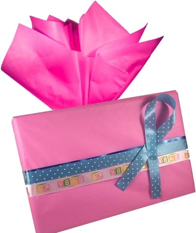 Papieren zakdoekjes - Cadeaupapier vellen - Cadeauverpakking - Assorti kleuren - 15 x 20 inch - Roze