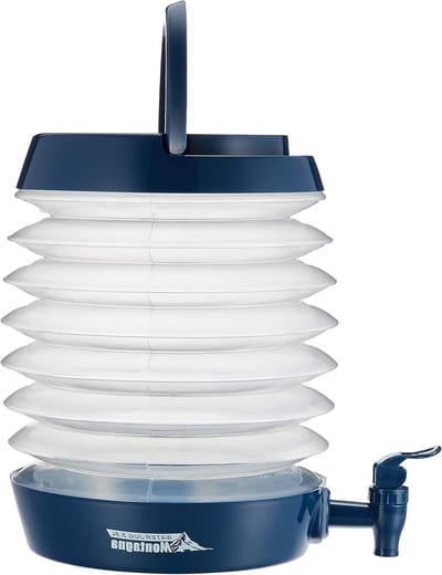 Opvouwbare Waterkan - Drankdispenser - Kamperen en buiten - Handige tapkraan - 5.5 Liter - Blauw