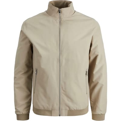 Jack & Jones - Heren Jas zomer Rush Harrington Bomber - Beige - Maat XS
