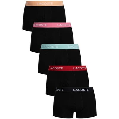 Lacoste Stretchcotton Trunk Boxershorts Heren (5-pack) - Maat M