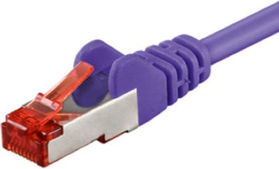 Danicom CAT6 S/FTP (PIMF) patchkabel - 15 meter paars - netwerkkabel - internetkabel - UTP kabel - RJ45 - 1000 mbit/s