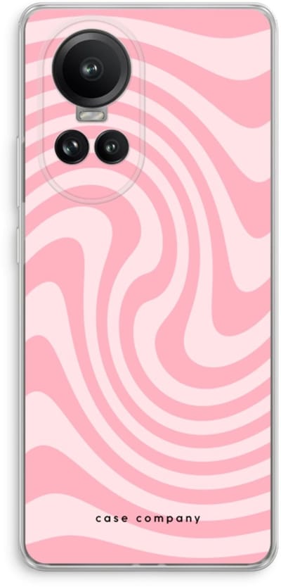Case Company® - Hoesje geschikt voor Oppo Reno 10 Pro hoesje - Swirl Roos - Soft Cover Telefoonhoesje - Bescherming aan alle Kanten en Schermrand
