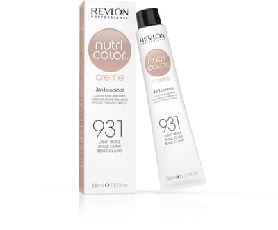 Permanente kleurcrème Revlon Nutri Color 3 in 1 931 - Light Beige (100 ml)