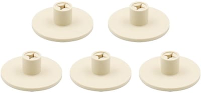 Allecto - Golf Tee - 5 Pack 0,8 Inch - Stabiele Balhouder voor Indoor Outdoor - Beige - Perfect voor Beginners - Geschikt voor Driving Range