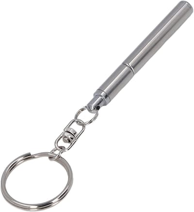 Stijlvolle RVS Telescopische Pen - Draagbare Metalen Sleutelhanger voor Dagelijks Gebruik, Perfect voor Kantoor en Reizen