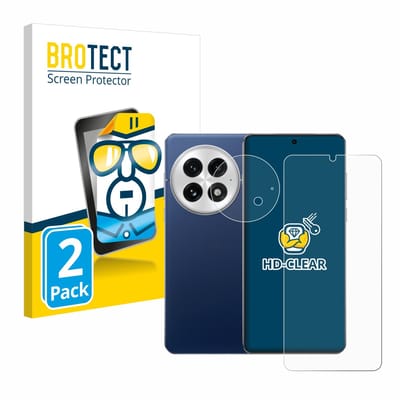 BROTECT - Screenprotector voor OnePlus 13 (Voor+Camera) - Folie Beschermfolie transparant 2 Stuks