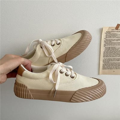 Damesschoenen Nieuwe Zomermode Dames Canvas Schoenen Casual Flats Retro Casual Gevulkaniseerde Schoenen Modestijl Dames Sneakers 36