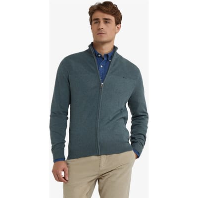 McGregor Zip Thru Cardigan Winter Sage Size: XXL | Cardigans Outlet | Heren | Grijs