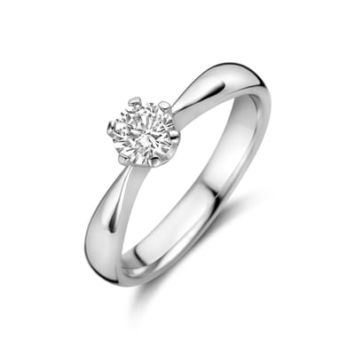 Gerhodineerd Zilver Ring Met Zirkonia 1336759