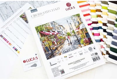 Borduurpakket Luca-S - Paris Flower Shop - Parijse Bloemen Winkel - B5107