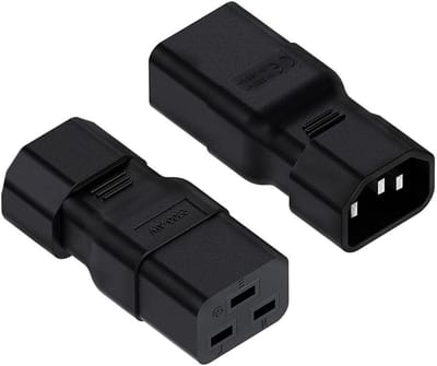 Stroomadapterset 2 stuks IEC 320 C14 naar C19 Stekker voor Elektronische Apparaten en Apparatuur