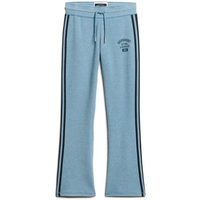 Gestreepte flare joggingsbroek voor vrouwen Superdry Athletic Essentials