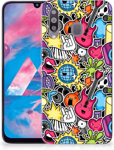 Samsung Galaxy M30 Silicone Back Cover Punk Rock