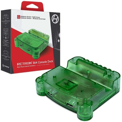 Hyperkin RetroN S64 Console Dock - Lime Green - Wired - Nintendo Switch