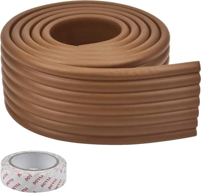 Baby Tafel Hoekbeschermers Edge Guards - Kinderen Veiligheid Anti Collision Strip - Bruin - 2m x 80mm x 8mm