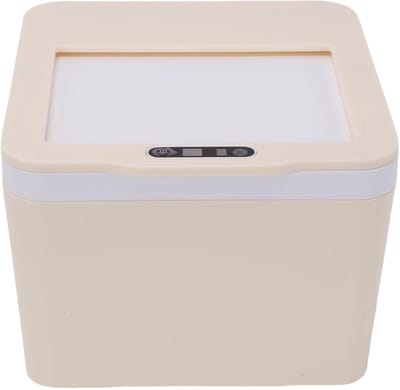 Mini Prullenbak - Afvalbak Sensor - Bureau Organisatie - Automatisch Deksel - 4 Liter - Wit
