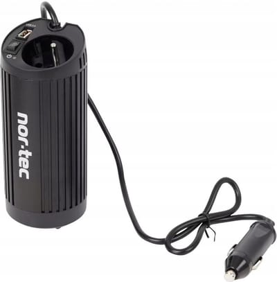Nor-Tec - Omvormer 12V Naar 220V - 150W Vermogen - Auto Omvormer - F Type Stopcontact - USB 3.0