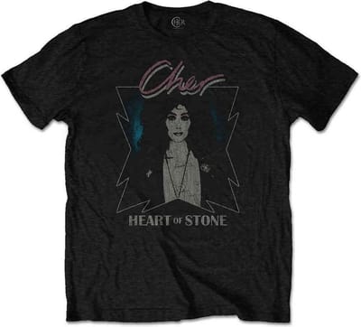 Cher - Heart Of Stone Heren T-shirt - S - Zwart